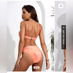 NWT Cupshe Bikini women medium pink / peach